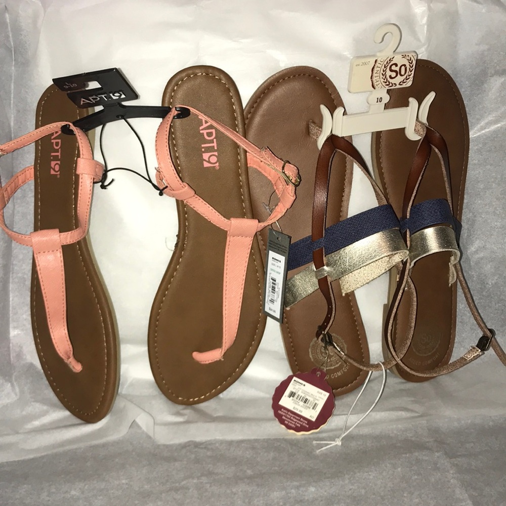 NWT women’s sandals! 2 for 1!!